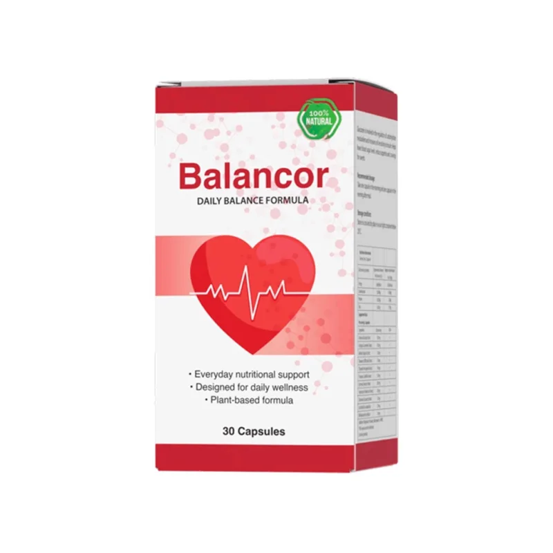 Balancor — embalagem com informação do produto